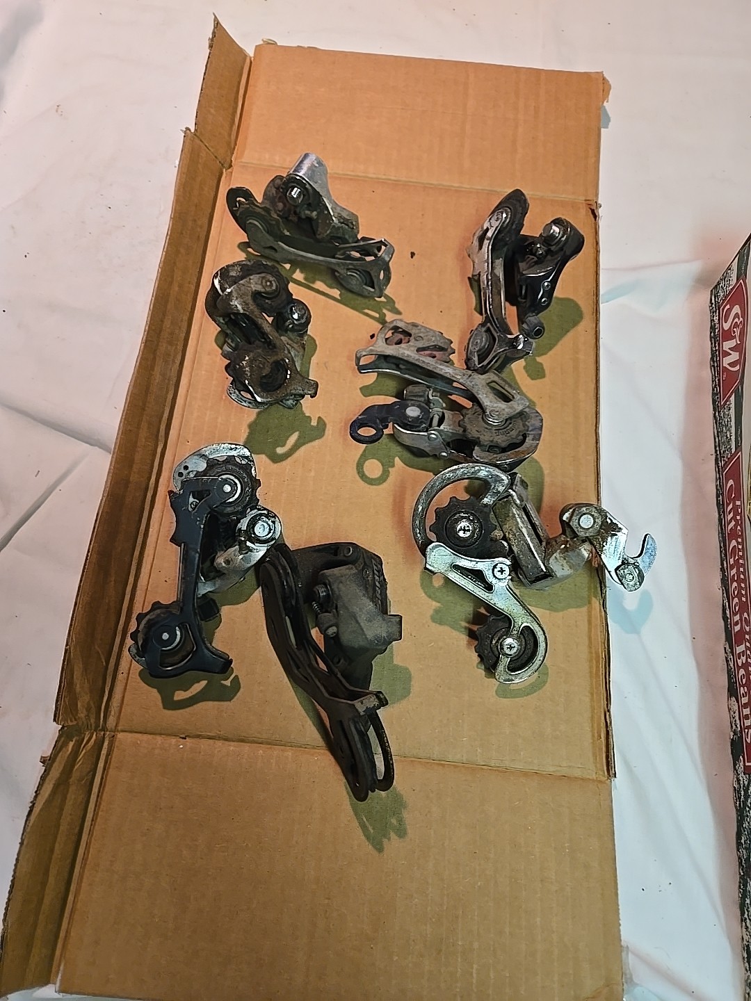 Lot Of 7 Various Rear Derailleurs For Parts Bike Bicycle