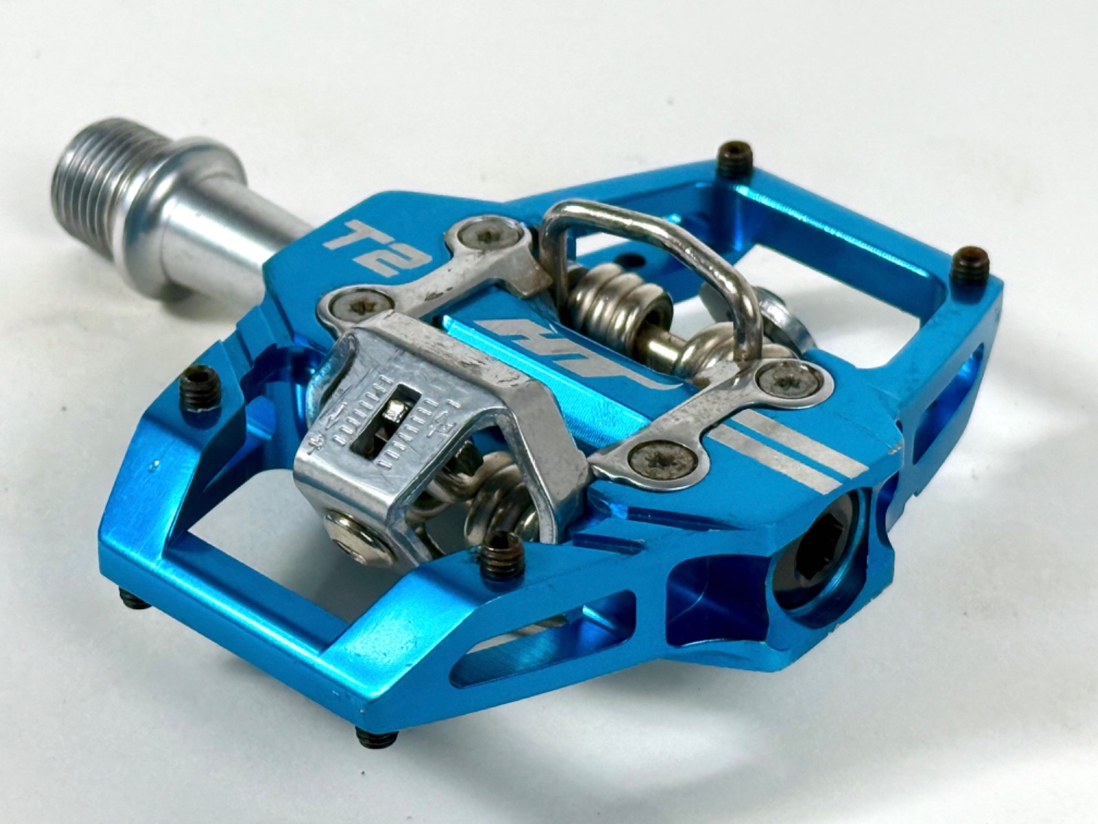 HT Components T2 Enduro Race Mountain Bike CrMo Clipless Pedals + new cleats MTB