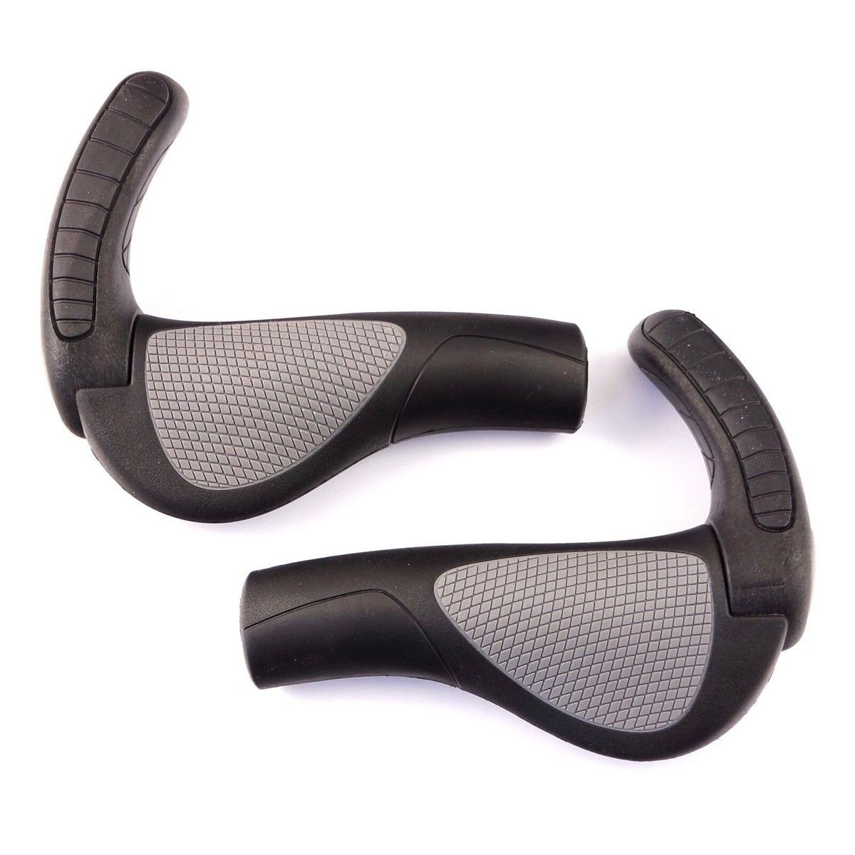 Ergon GP3-L Lock On Twist Shift Grips Large Black Gray New