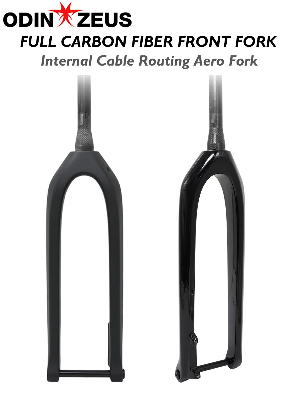 26/27.5/29 Inches Carbon Fiber MTB Boost Thru Axle Rigid Fork 15*110mm Tapered