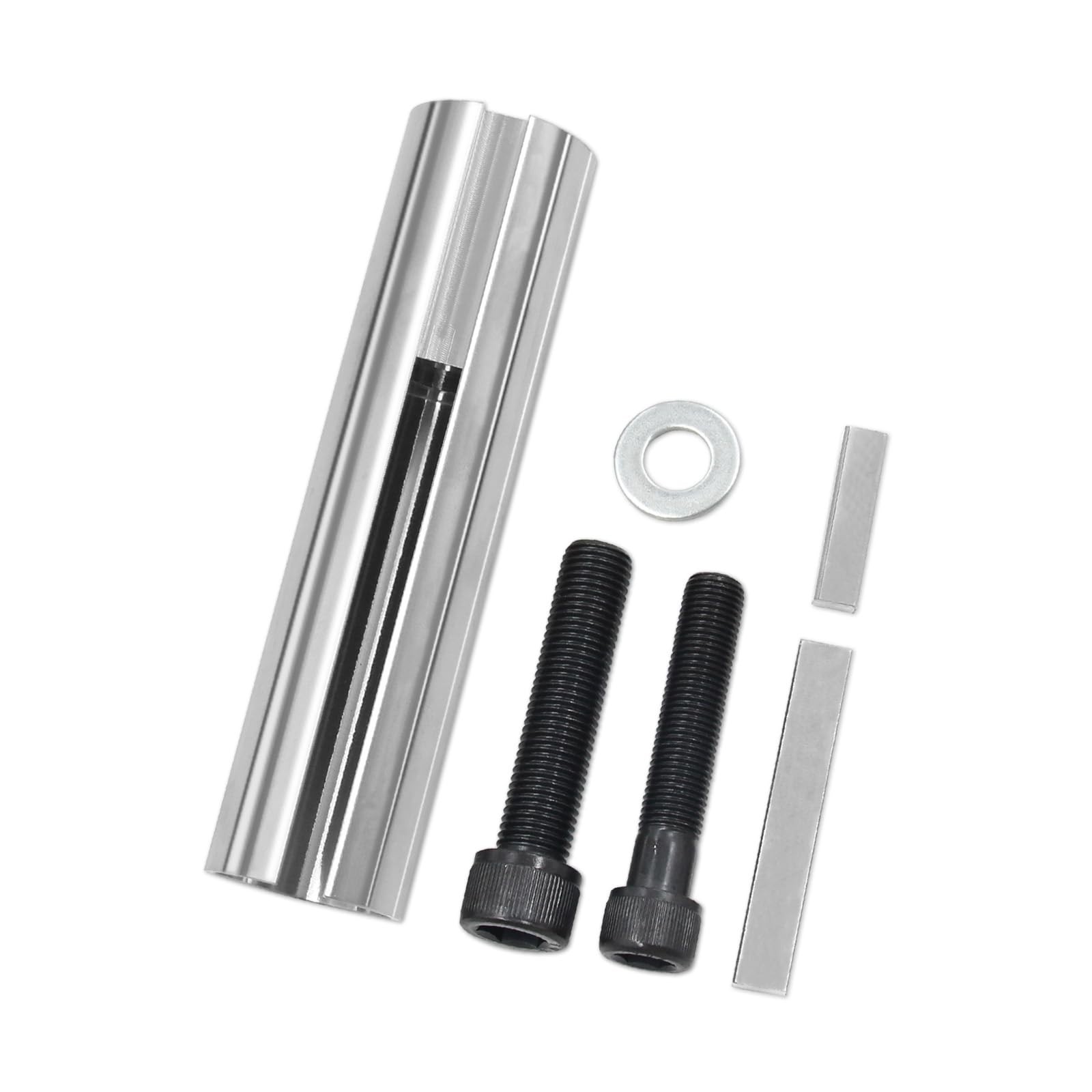 304 Stainless Steel Gas Engine Pulley Crank Shaft Adapter 1″ to 1-1/8″ 1/4″ Slee