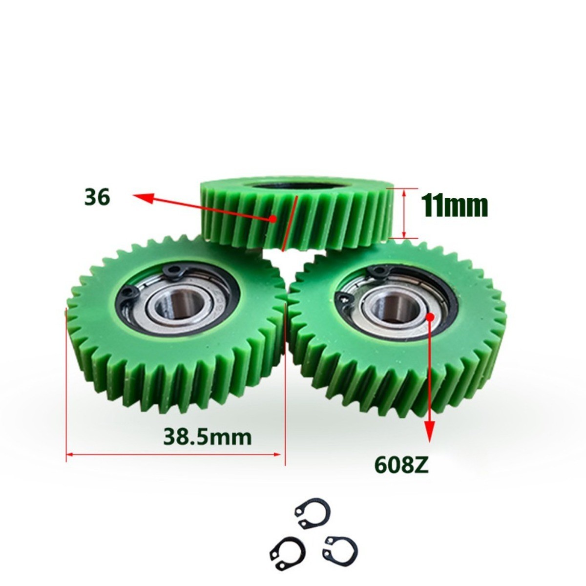Ebike Planetary Gear Set Of Three Lightweight Parts Nylon And Steel Made