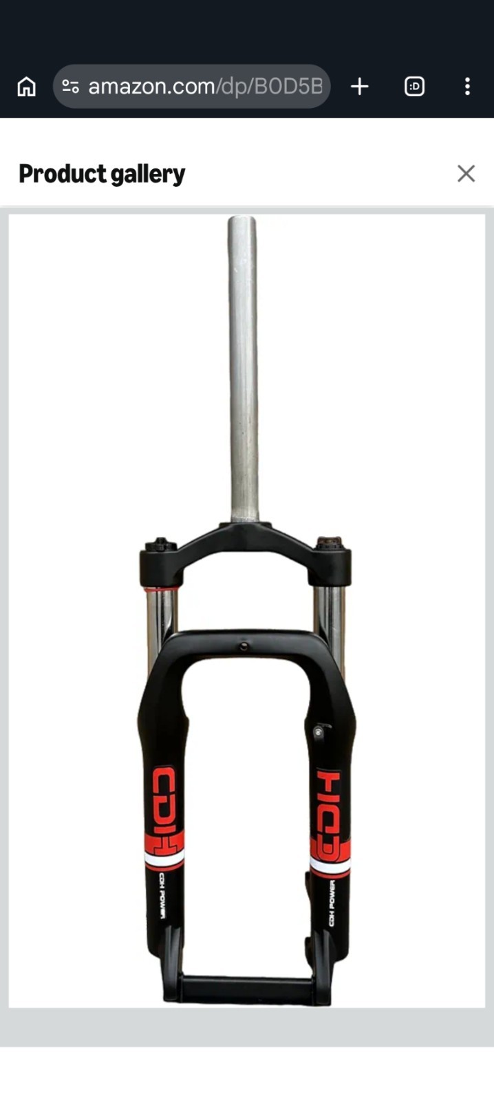 Fat Tire Bike Fork, Air Suspension Bicycle Fork Double Shoulder 20 in. (20″x4″)