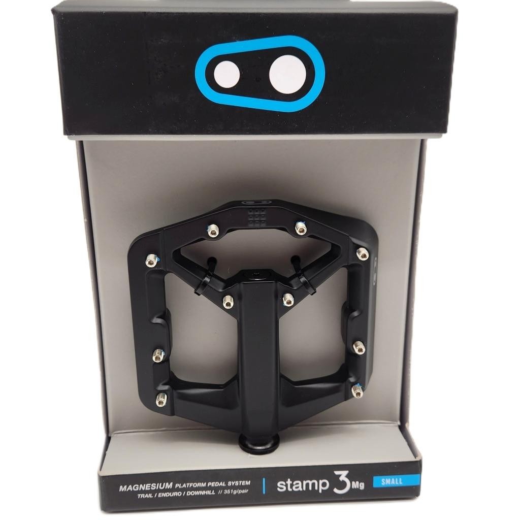Crank Brothers Stamp 3 Mg Magnesium Platform MTB Bike Pedals Small Black V2