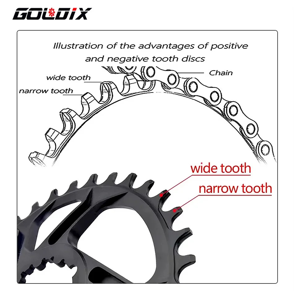 MTB Crankset 170/175mm 30T-38T Direct Mount 0mm Offset Bike Crank Alloy