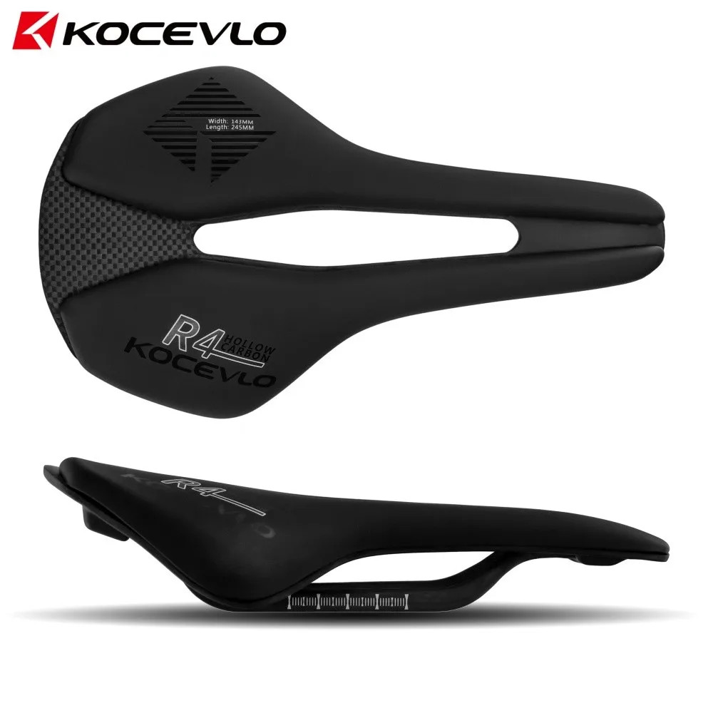 Carbon Fiber Bicycle Saddle Road MTB Bike Seat EV Leather Riding Saddle Cushion