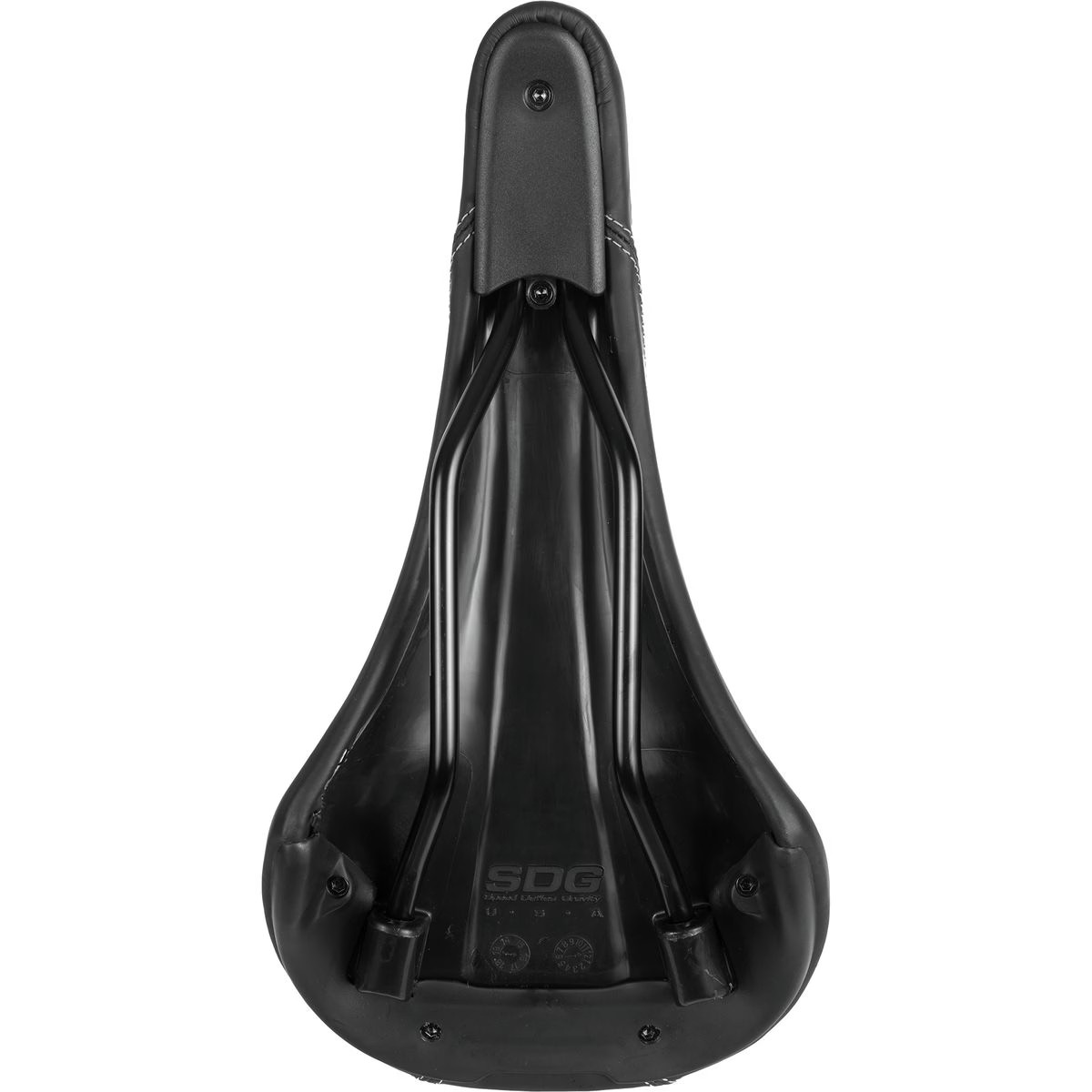 SDG Components Bel-Air Steel Saddle Black/White, 140mm