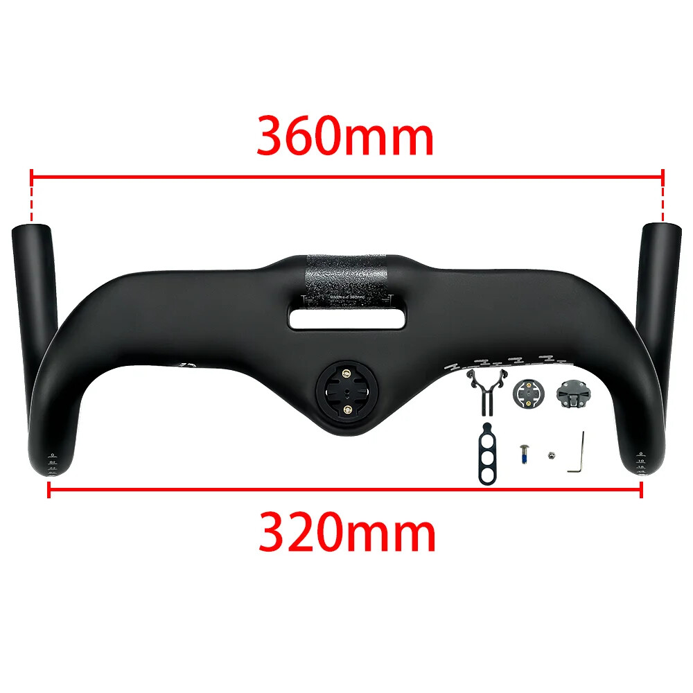 Carbon Track Bike Handlebar Full Internal Cable Routing Road Bicycle Handlebars