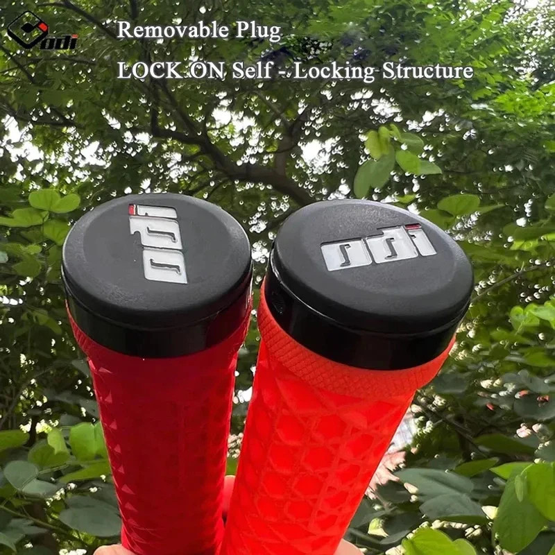 Van Bicycle Handlebar Grips Lock-On Anti-slip Shock Absorption Double Lock Ring