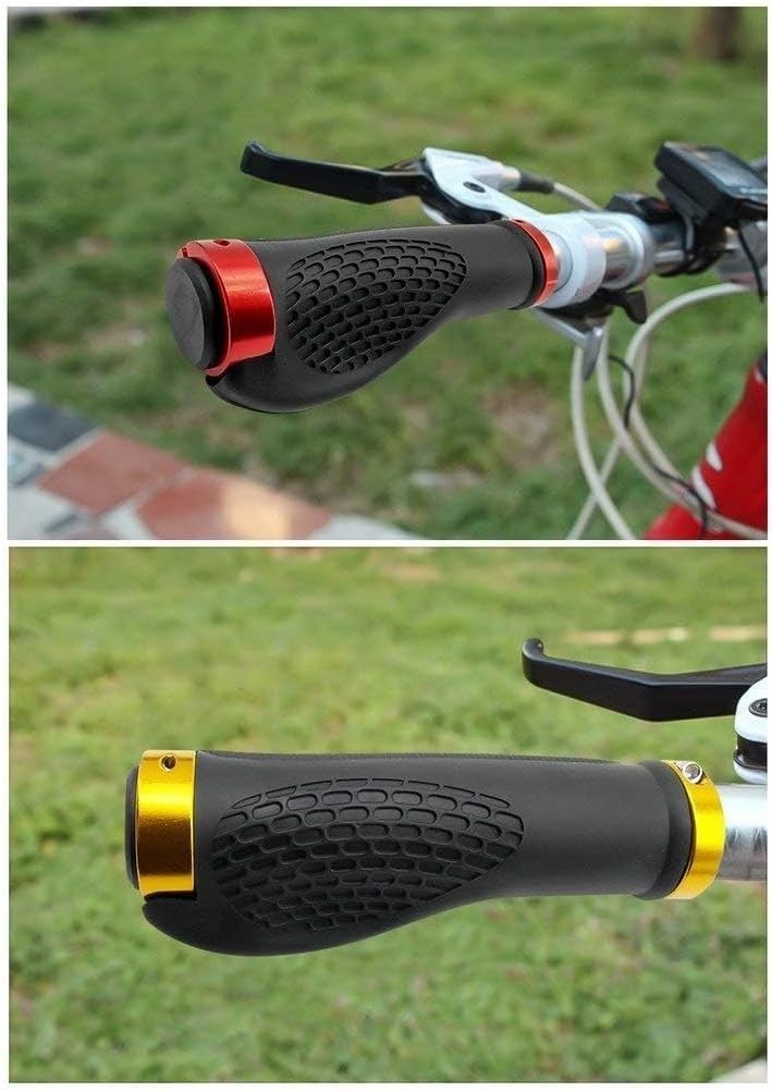 Ergonomic Design Rubber Bike Bicycle Handlebar Comfort MTB Grips Widen Holdin…