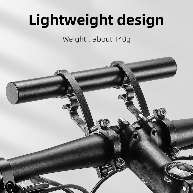 MTB Bike Handlebar Extender Bracket Extension Bicycle Headlight GPS Holder Mount