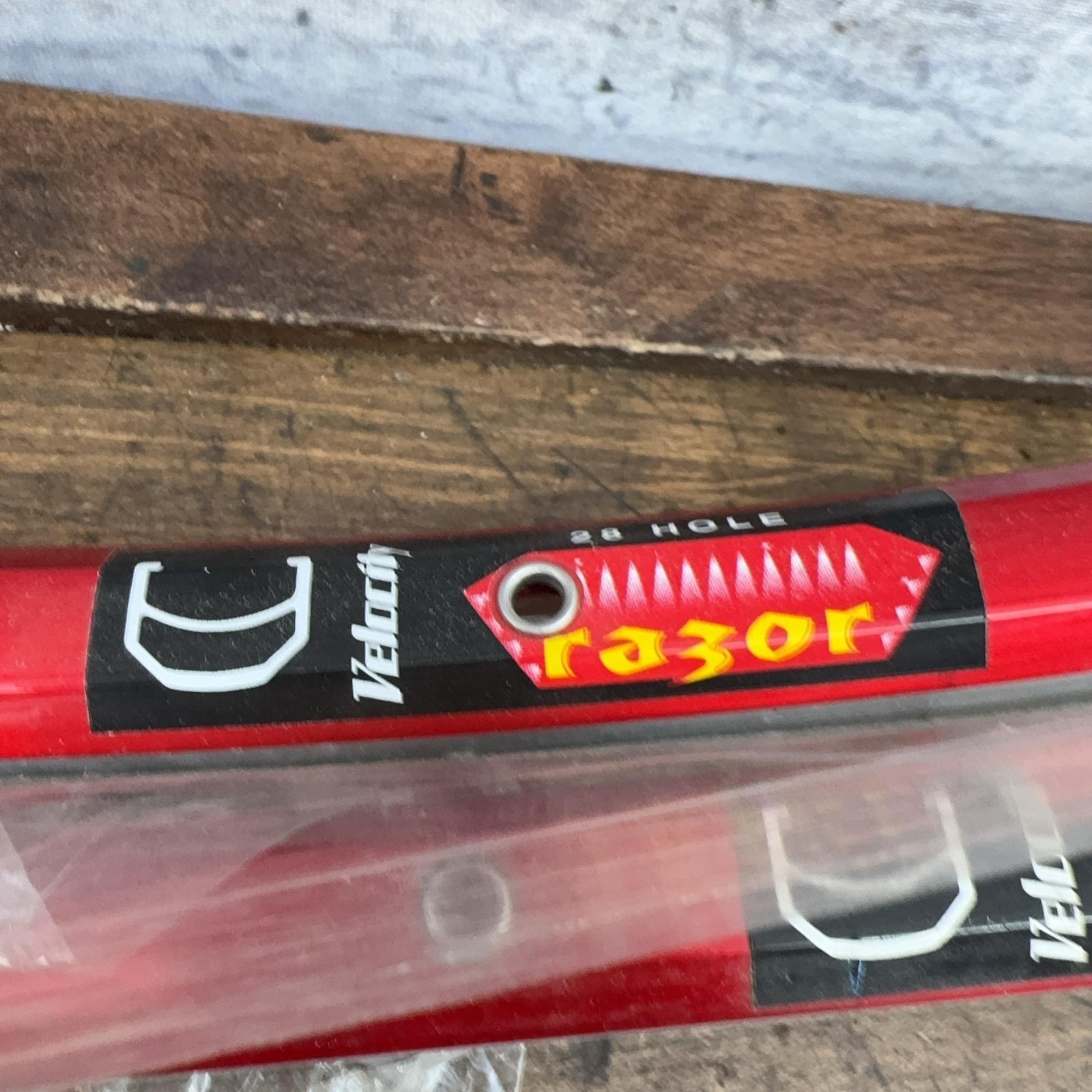 Velocity Razor 700c Rim Set 28H 32H Red Clincher Road Alloy Presta Australia