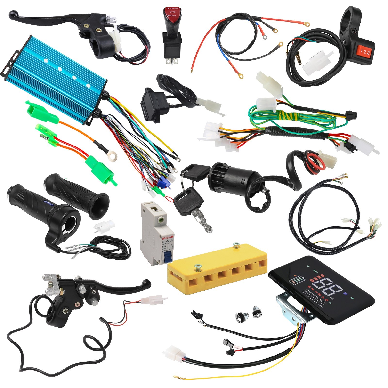 36V 48V 72V 2500W-5000W Brushless Motor Controller Display Scooter Go Kart ATV