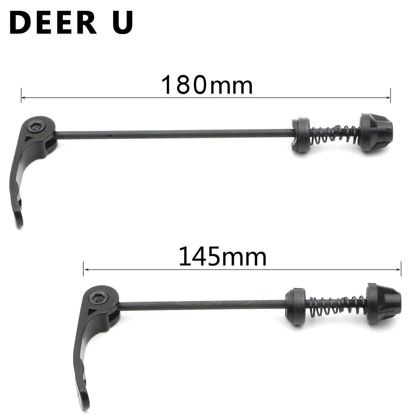 DEER U Road Mountain Bicycle MTB Wheel Front and Rear Skewers Lever Axle 145/180