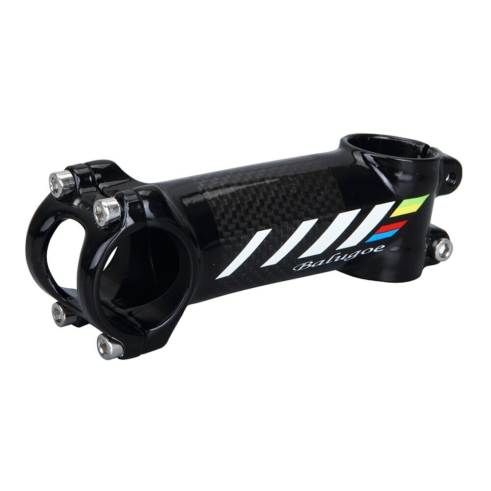 BALUGOE Aluminum Carbon Fiber Riser Bike Stem Bicycle Handle Stem 28.6-31.8mm