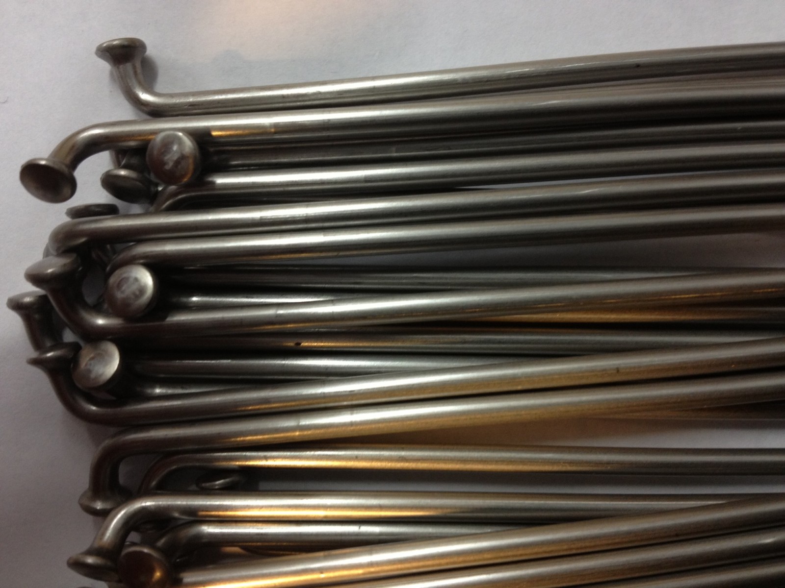 Spokes/nippls Silver 60 trough298mm.13G(2.3mm).straight gauge.stainless.36pc.set