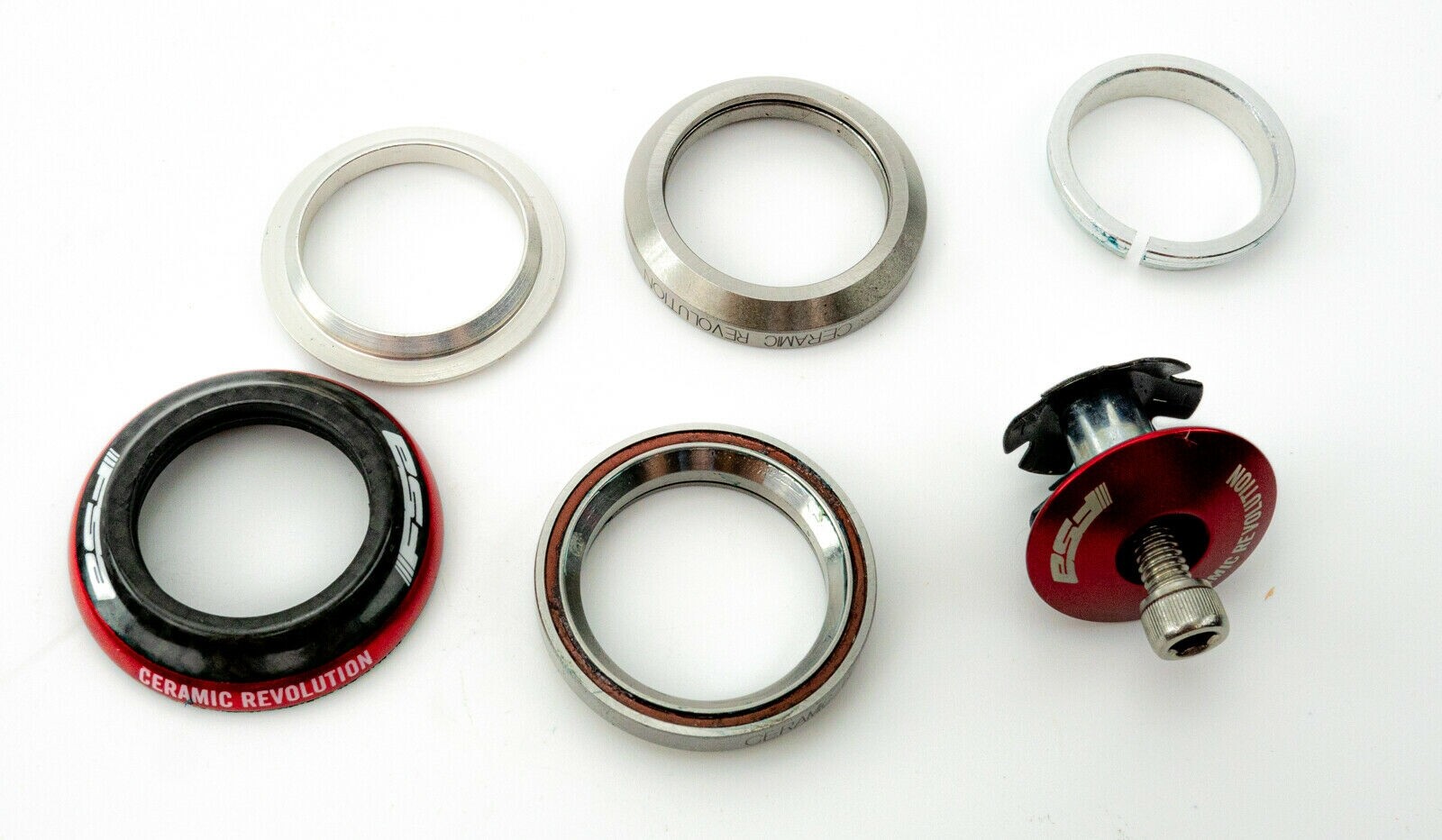 FSA Orbit CF Ceramic Revolution Headset Integrated 1-1/8″ 10mm Carbon Threadless