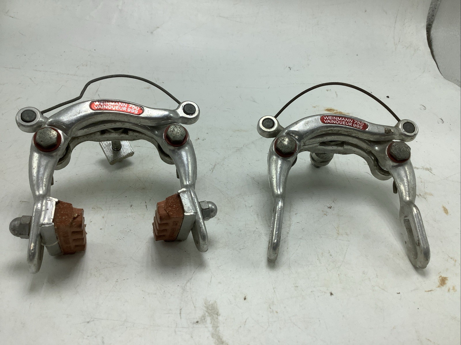 Vintage Weinmann 750 Vainqueur 999 Center Pull Brake Calipers Pair Long Reach