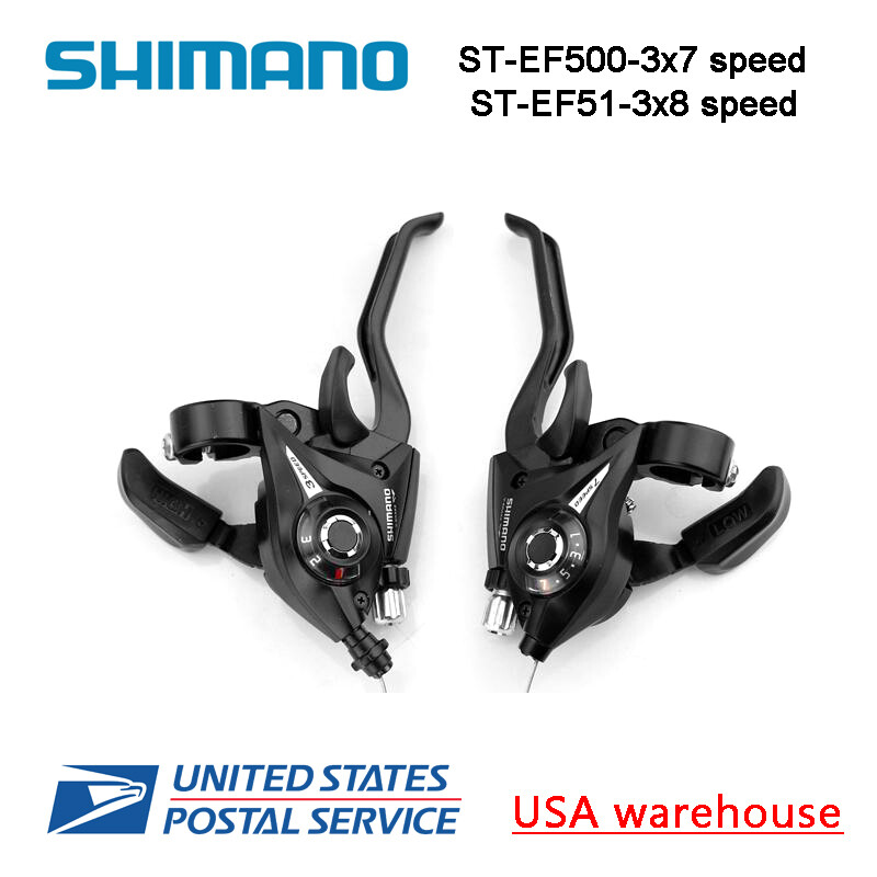 Shimano ST-EF51 ST-EF500 ST-EF65 3×7/8/9 Speed Shifters / Brake Levers Combo Kit