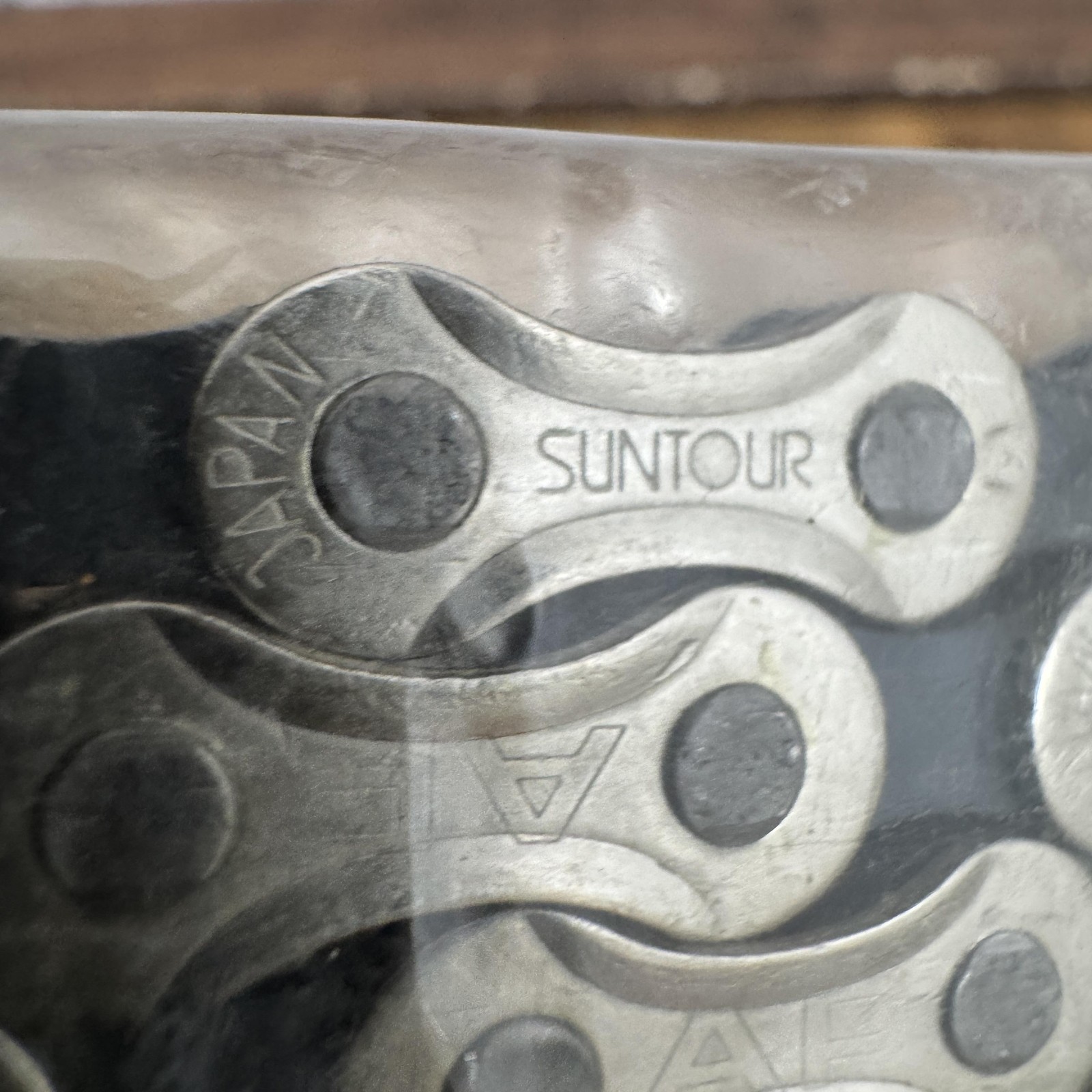 Vintage SunTour AP Bicycle Chain CH-AP10 116 Links Silver Japan NOS Road MTB