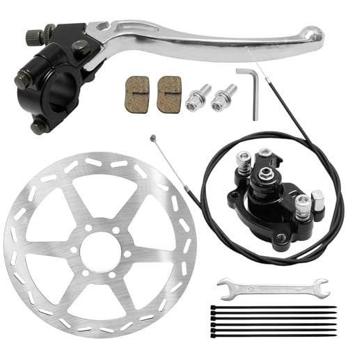 Mini Bike Hydraulic Brake Kit 180mm Mini Bike Disc Brake Rotor Caliper,
