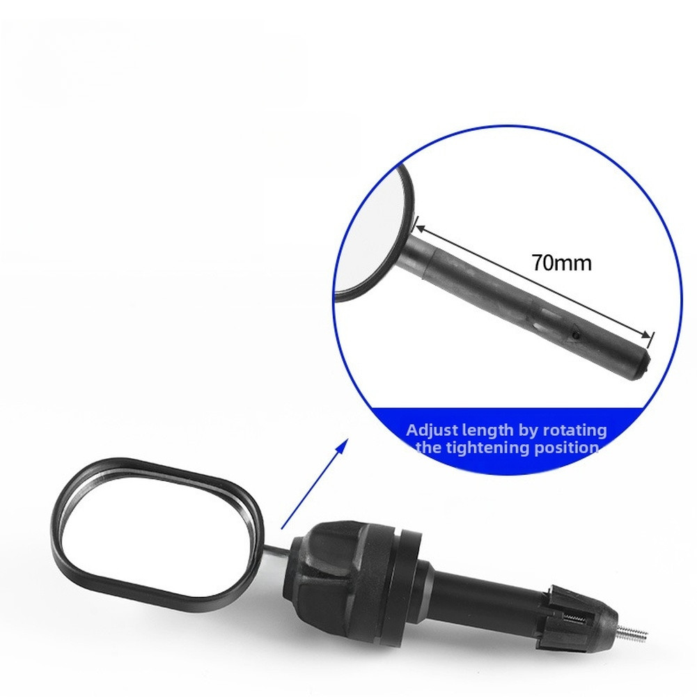 For Commuting Bike Rearview Mirror Telescopic Mount Acrylic Construction