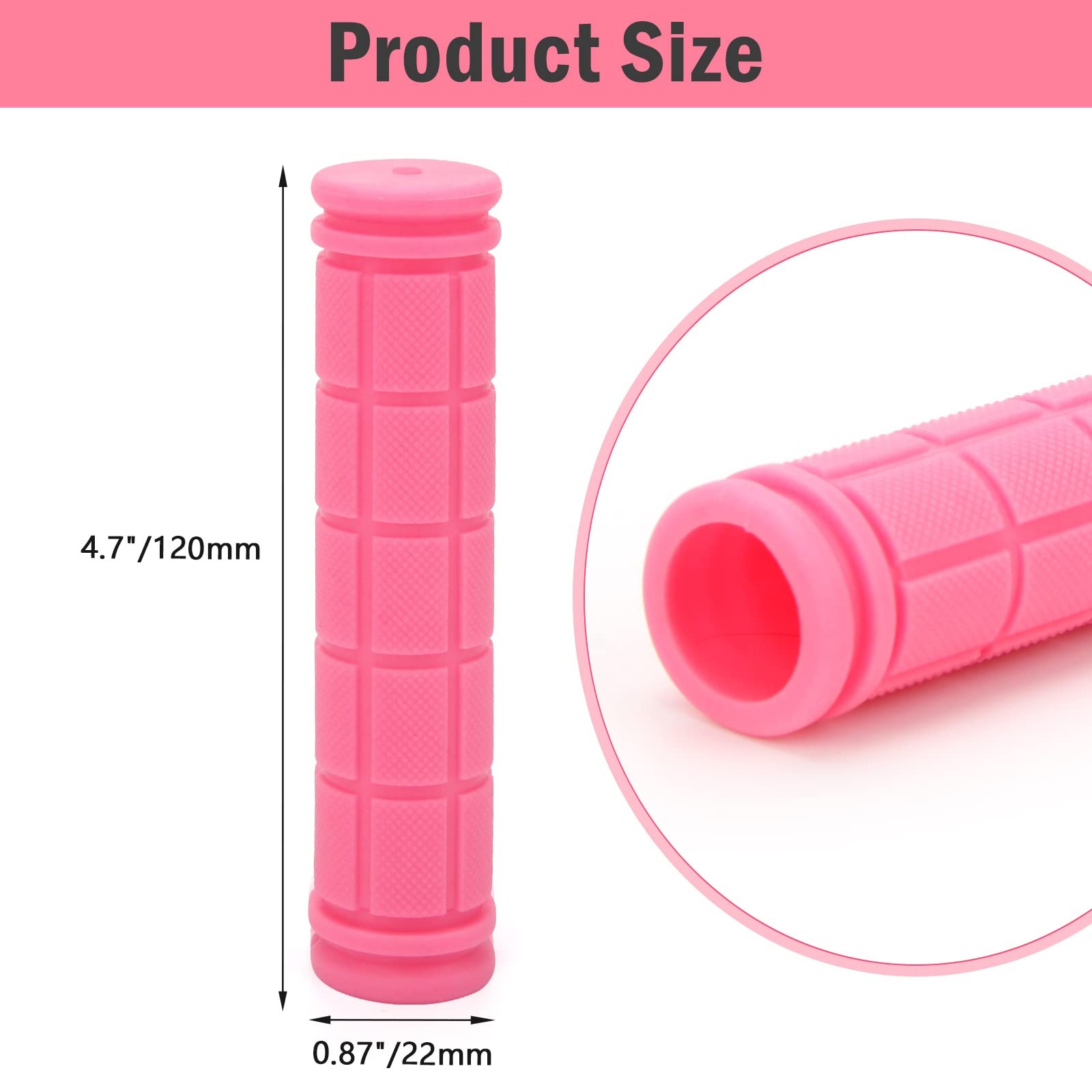 Coolrunner Bike Handlebar Grips, Bicycle Grips for Kids Girls Boys, Non-Slip
