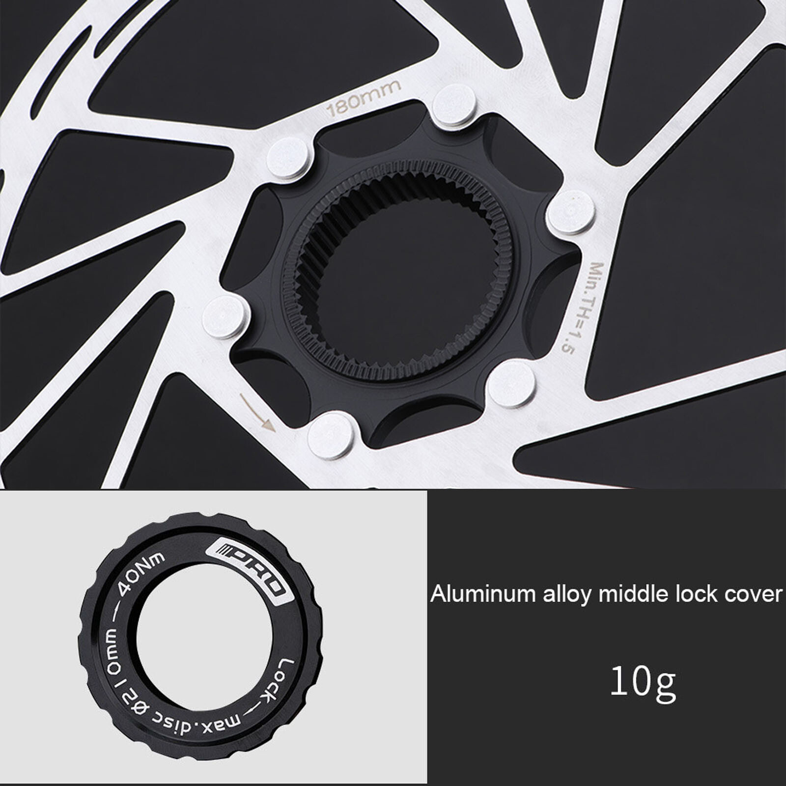 IIIPRO Bike Centerlock Rotor Road MTB Bicycle Disc Brake Rotor 140/160/180/203mm