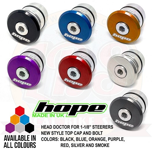 Hope Head Doctor Stem Top Cap For 1-1/8″ Steerers – All Colors – New Style