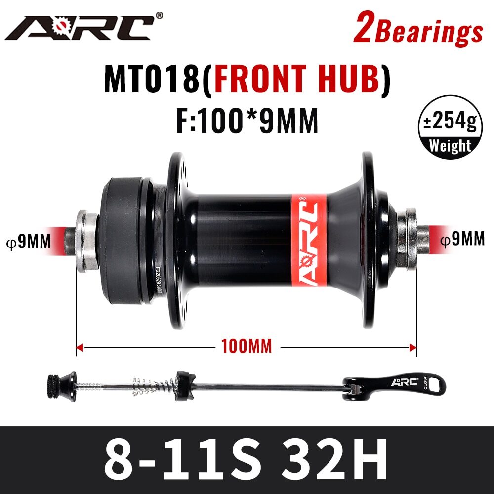 ARC Mountain Bike Disc Brake Hub Front Rear Sealed Bearing Hubs 32Holes 8-11S