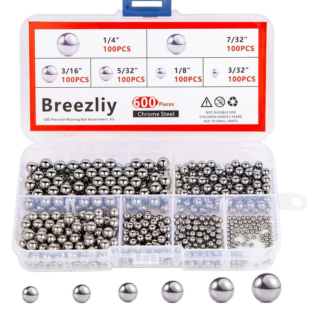 Versatile 600pcs Loose Bicycle Bearing Balls – Precision & Corrosion-Resistant