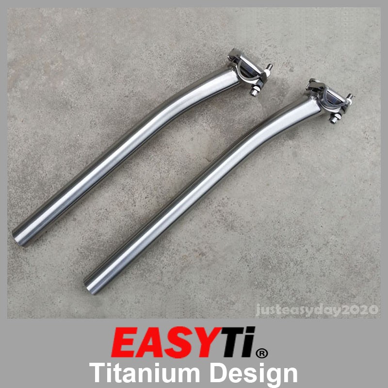 EasyTi Offset/Setback/Layback 8 Shape Titanium Seatpost 25.4/28.6/30.8mm for MTB