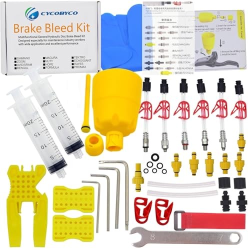 Hydraulic Disc Brake Bleed Kit, Universal Mineral Oil Bleeding Tool Set,