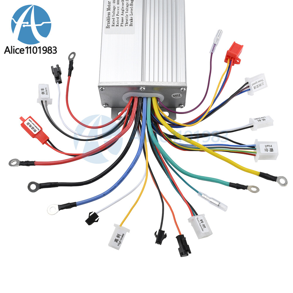 48V 60V 64V 35A 800W Intelligent Brushless Motor Controller For Electric Bicycle