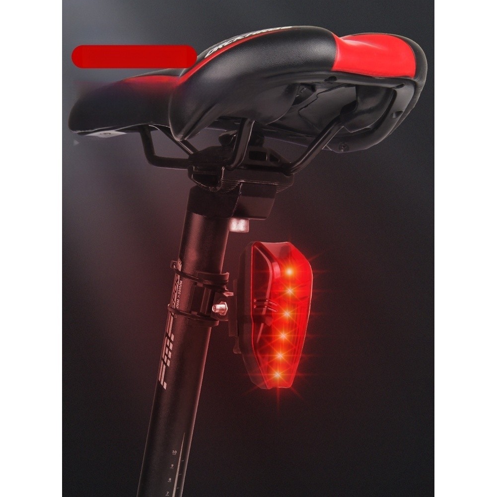 USB Rechargeable Rear Bike Light High Visibility LED 2.72 x 3.5 cm ABS