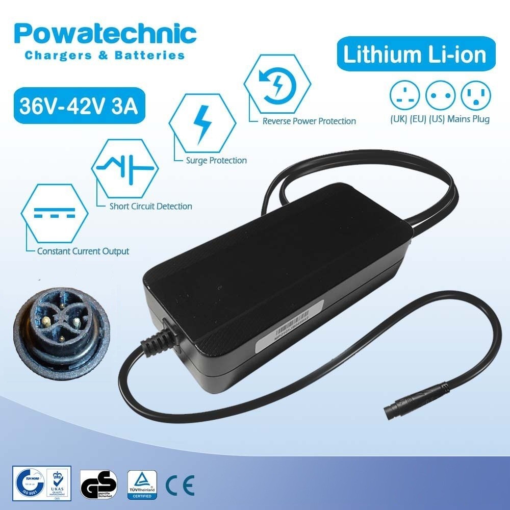 42V 3A 4-pin Charger for 36V BMW Active Hybrid e-drive ebike – Mahle X35 system