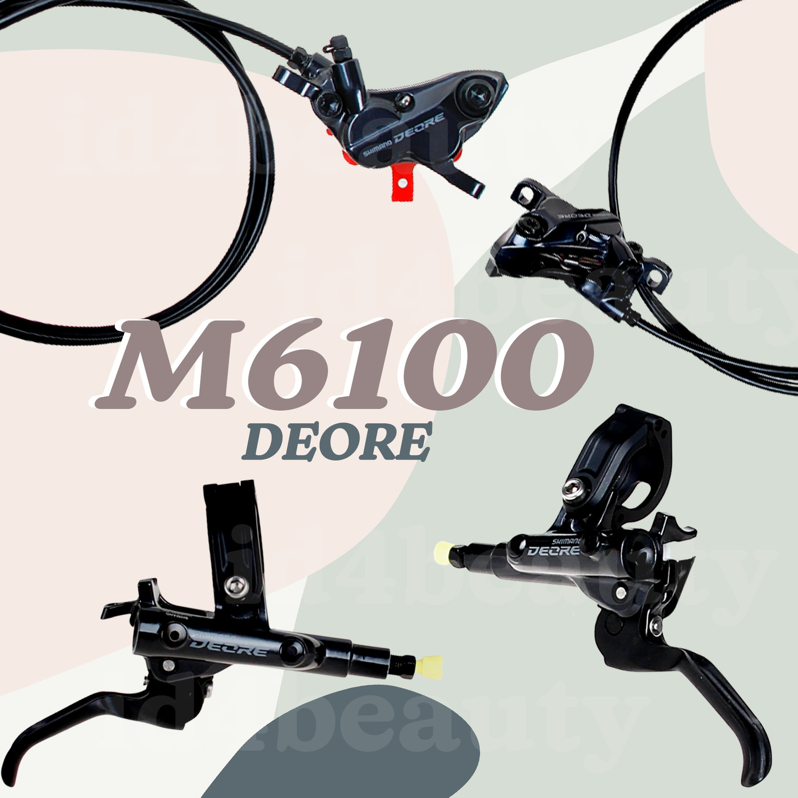 SHIMANO DEORE BL-M6100&BR-M6120 Disc Brake Set J-Kit 1000&1700mm