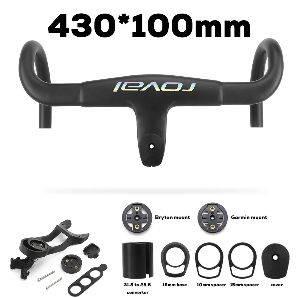 OD2 UD Carbon Internal Cable Aero Integrated Road Bike Handlebar 31.8mm 390mm
