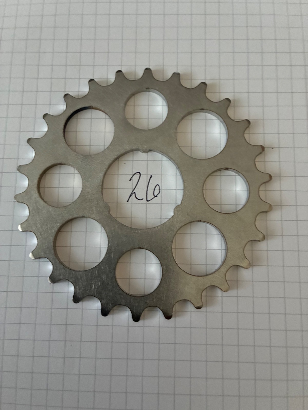 26 tooth rear coaster brake sprocket, fits Shimano, Sturmey-Archer, Sachs