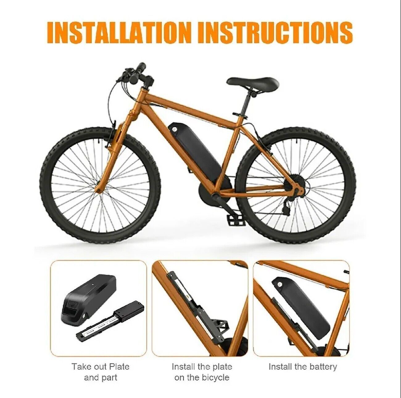 Hailong 36V Ebike Battery Lithium For 200-1000W Electric Bike Motor 30A BMS 5Pin
