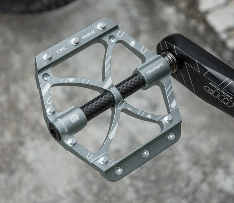 PROMEND 9/16inch Aluminum Carbon Bicycle Pedals MTB Road Bike Pedals 3 Bearings