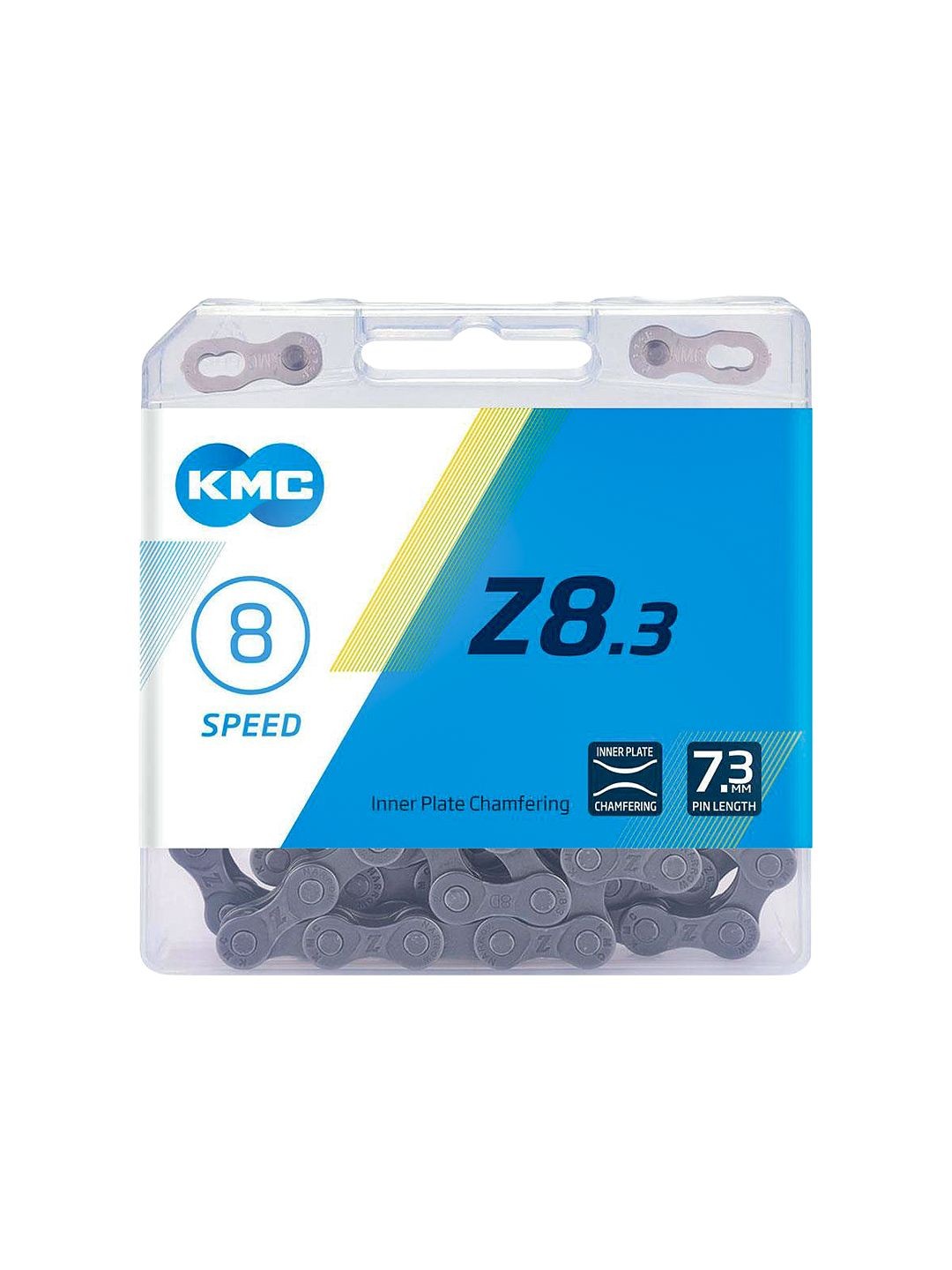 KMC Z8.3 Nickel Plated 8-Speed Chain One size Silver/Grey
