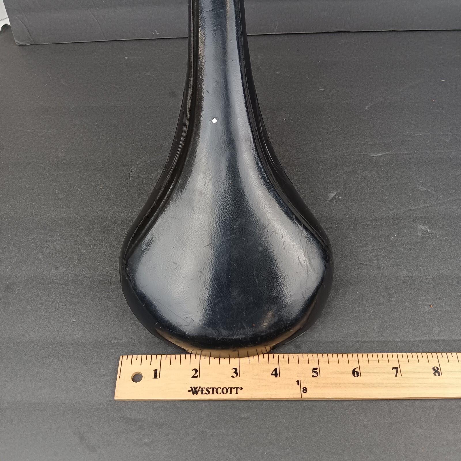 Vintage Centaur Italy Spring Bicycle Seat 10.25″×5.75″ Inches Black Vinyl Rubber
