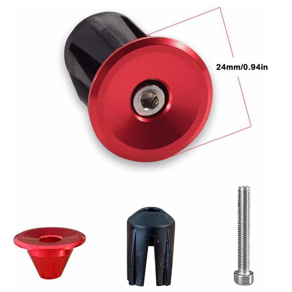 2 Pairs Bar End Plugs Bicycle Handlebar Caps for Mountain Road Bike C137