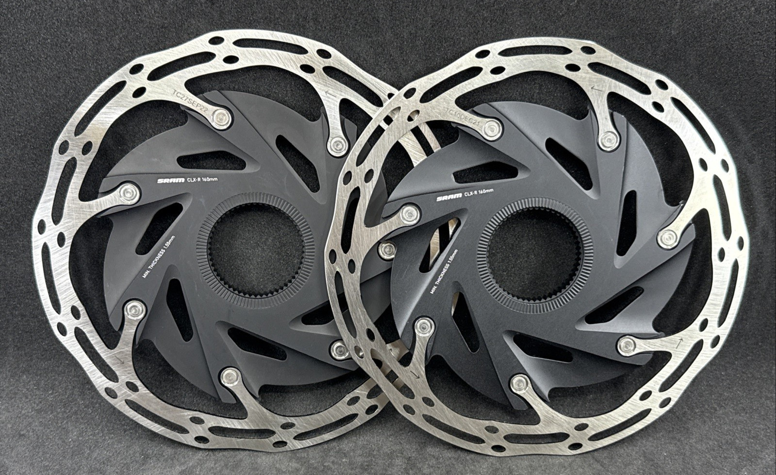 2pcs SRAM Centerline XR Disc Brake Rotors 160mm Centerlock CLX-R Road Bike Rotor