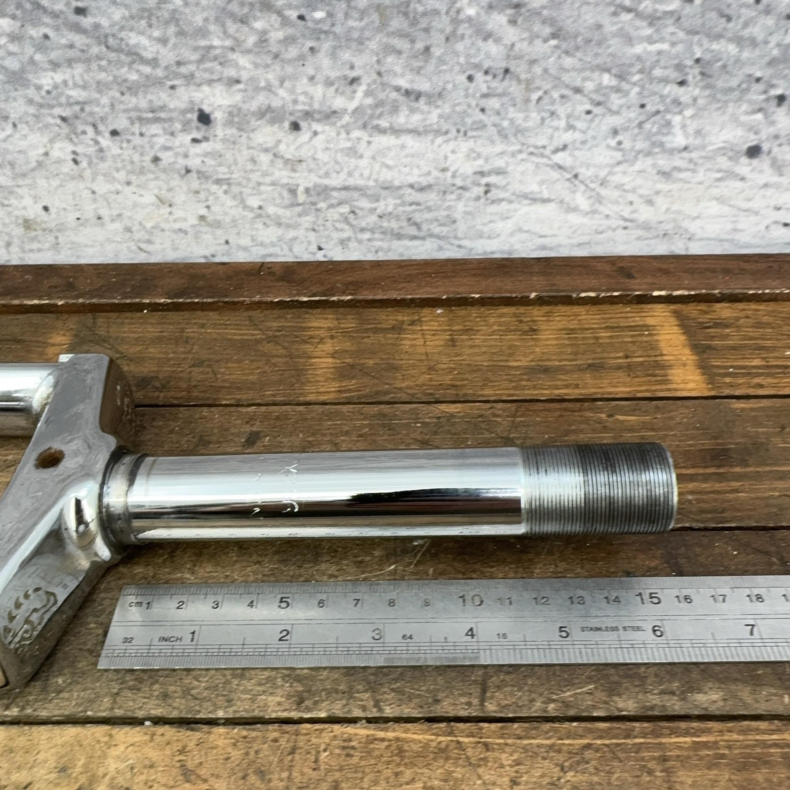 Vintage Raleigh 21.1 Mountain Bike Fork 1 In Threaded 26in Canti Chrome Steel