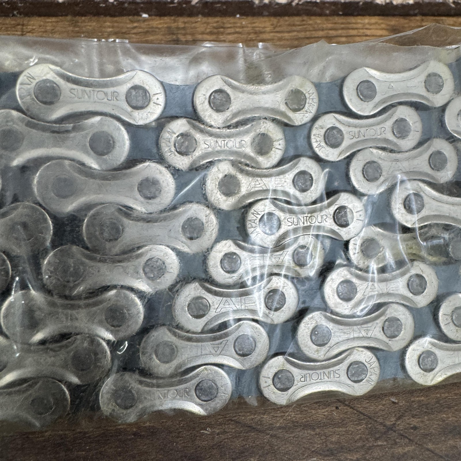 Vintage SunTour AP Bicycle Chain CH-AP10 116 Links Silver Japan NOS Road MTB