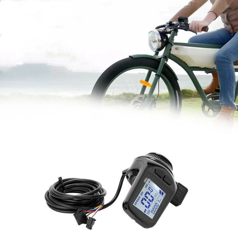 24V/36V/48V S886 Ebike LCD Display Panel Thumb Throttle For Electric Bicycle SDE