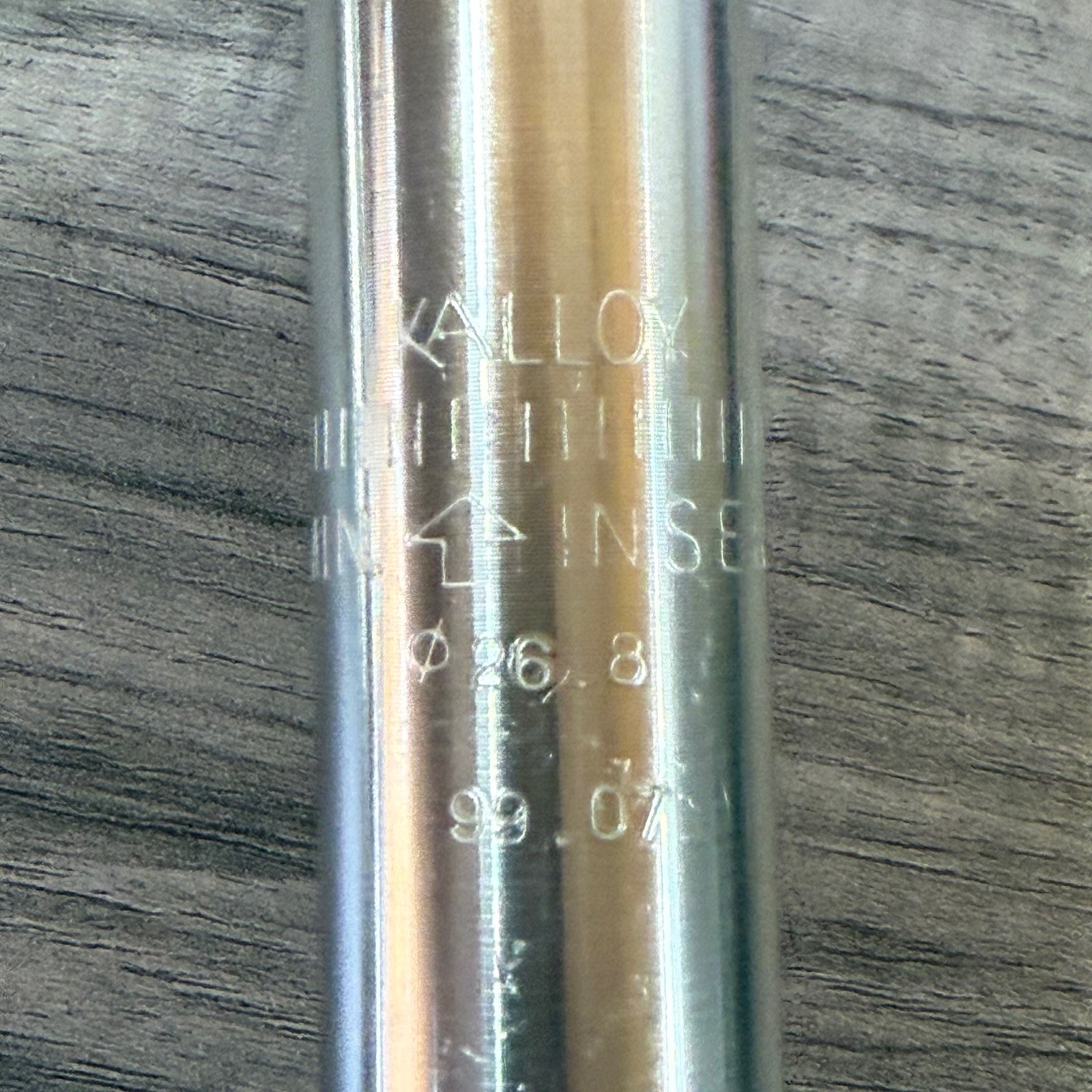 NOS Kalloy Seatpost 26.8 300mm Single Bolt Silver Made in 1999