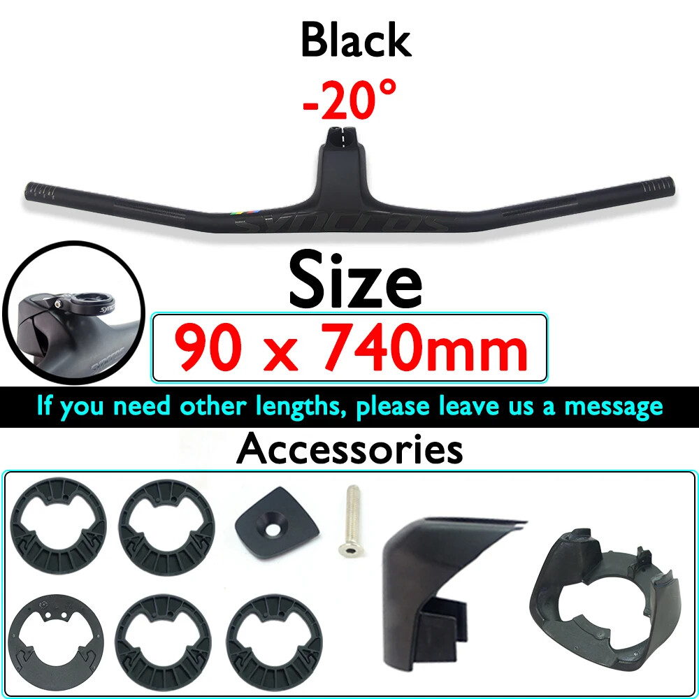 740mm Full Carbon MTB Bicycle Integrated Handlebar with Stem FRASER IC SL WC